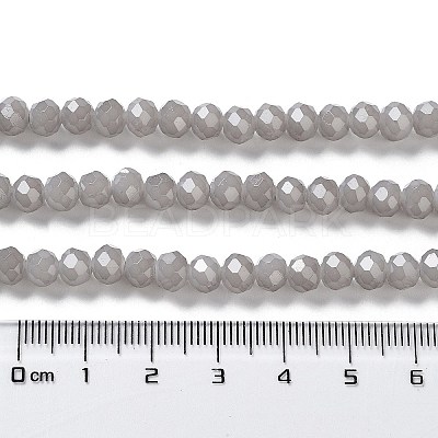 Baking Paint Imitation Jade Glass Bead Strands DGLA-A034-J10mm-A43-1