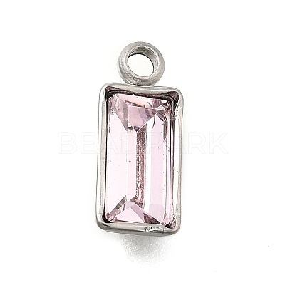 304 Stainless Steel Rhinestone Pendants STAS-Z125-11P-1