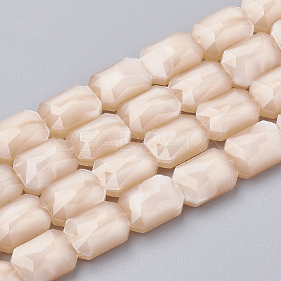 Opaque Solid Color Glass Beads Strands GLAA-N032-04N-1