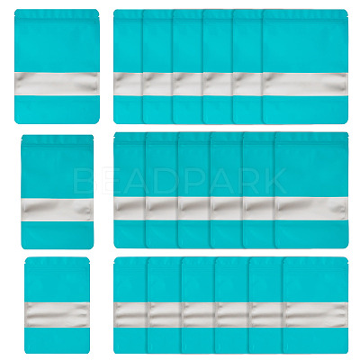 18Pcs 3 Styles PE Resealable Bags with Window OPP-TAD0001-01G-1