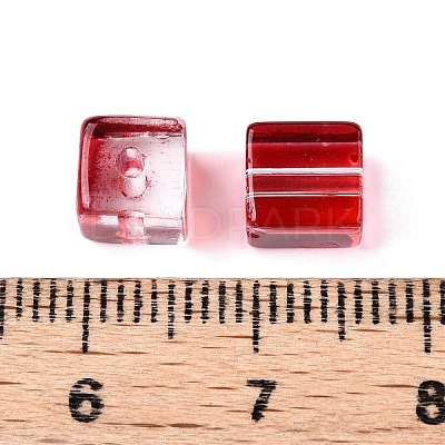Baking Paint Transparent Glass Beads DGLA-N005-01A-09-1