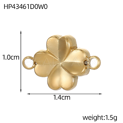 304 Stainless Steel Connector Charms STAS-OY009-25G-1