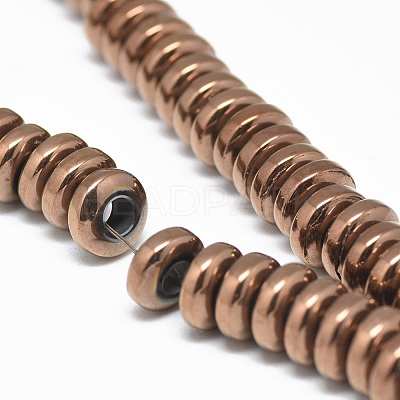Electroplate Non-magnetic Synthetic Hematite Beads Strands X-G-T061-42E-1