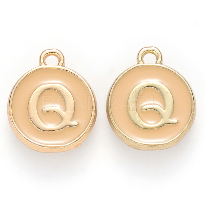 Golden Plated Alloy Enamel Charms LS-ENAM-S118-06Q-1