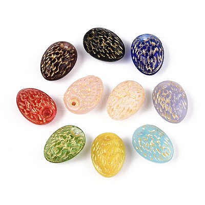 Strawberry Glass Beads GLAA-T025-43M-1