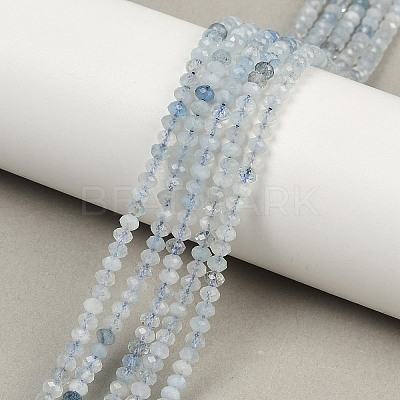 Natural Aquamarine Beads Strands G-L587-B02-01-A-1
