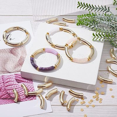 DIY Curved Tube Chunky Bracelet Making Kit DIY-NB0007-29-1