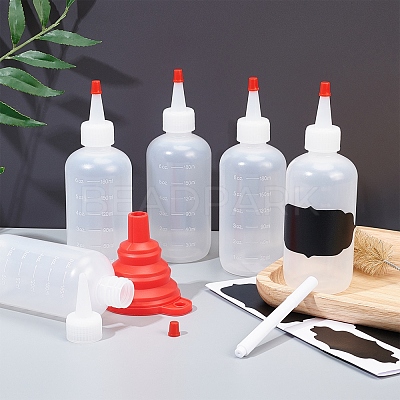 Plastic Graduated Squeeze Bottles AJEW-BC0001-02B-1