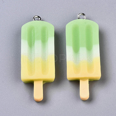 Rainbow Resin Pendants CRES-S359-30B-1