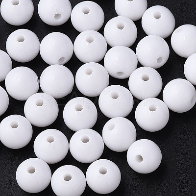 Opaque Acrylic Beads LS-X-MACR-S370-C10mm-01-1