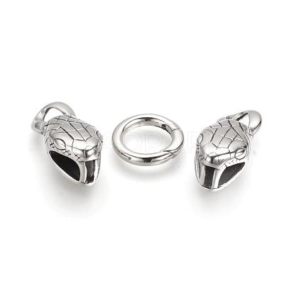 304 Stainless Steel Spring Gate Rings STAS-Q209-31-1