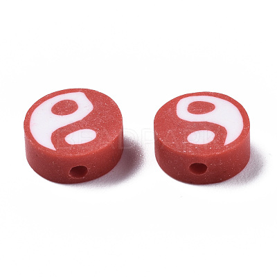 Handmade Polymer Clay Beads CLAY-T016-65F-1