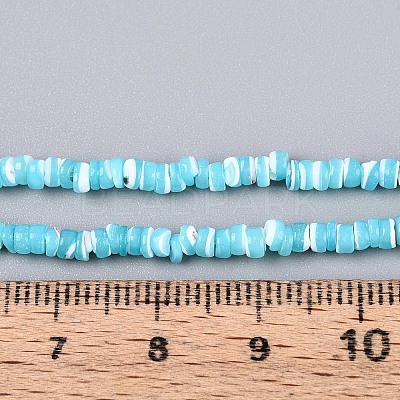 Natural Trochid Shell/Trochus Shell Beads Strands SSHEL-N040-21B-1
