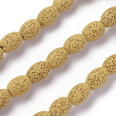 Natural Lava Rock Beads Strands G-F671-03A-10-1