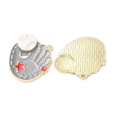 Baseball Alloy Enamel Pendants AL-CBA2679-07D-G01-1