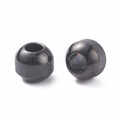 Textured 304 Stainless Steel Beads Ion Plating(IP) STAS-P306-01C-EB-1
