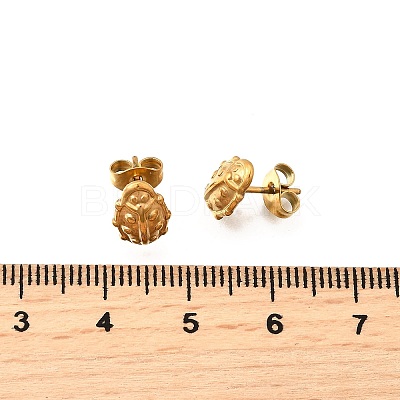 304 Stainless Steel Stud Earrings for Women EJEW-K243-16G-1