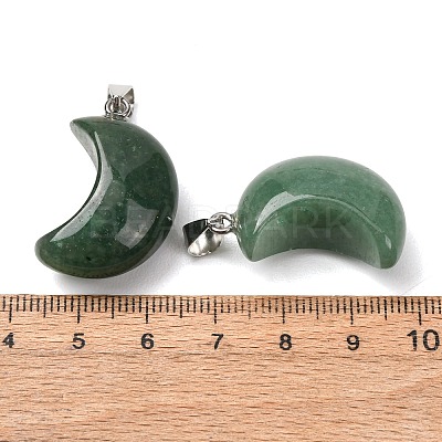 Natural Green Aventurine Pendants G-F820-02L-05-1