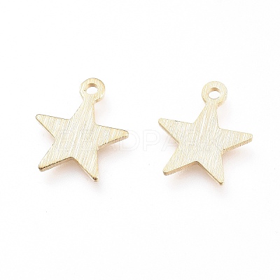 Brass Charms X-KK-G397-04G-1