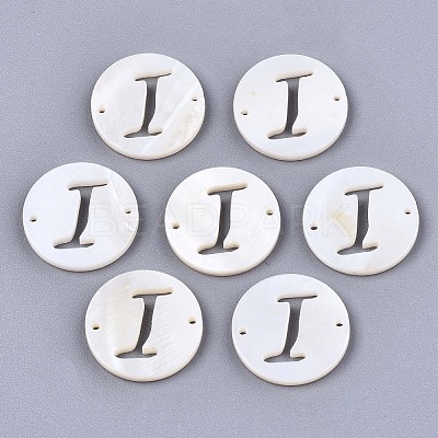 Natural Freshwater Shell Links Connectors SHEL-S276-120I-1