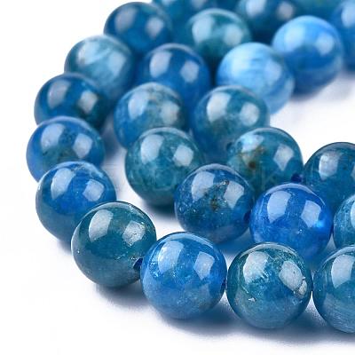 Natural Apatite Beads Strands G-O186-E02-8mm-1