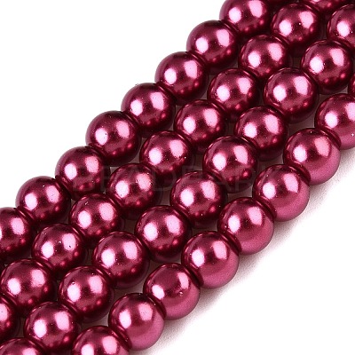 Baking Paint Glass Pearl Bead Strands HY-Q003-3mm-14-1