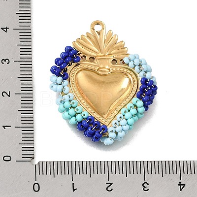 304 Stainless Steel Pendants STAS-E549-04G-09-1