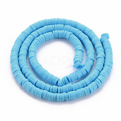 Handmade Polymer Clay Bead Strands X-CLAY-T002-4mm-65-1