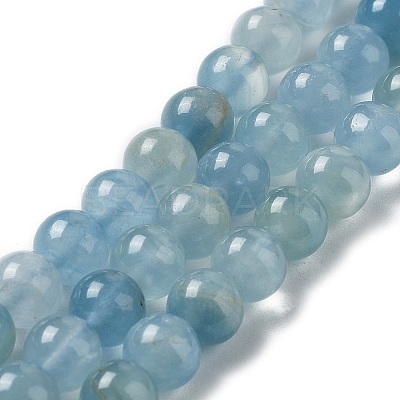 Natural Blue Calcite Beads Strands G-F756-A02-02-1
