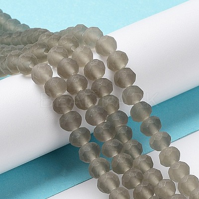 Transparent Glass Beads Strands X1-EGLA-A034-T6mm-MD16-1