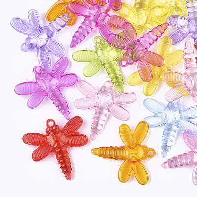 Transparent Acrylic Pendants TACR-S133-064-1