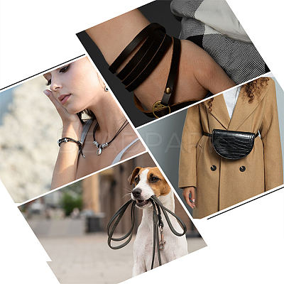 Flat PU Leather Cord WL-WH0004-09C-1