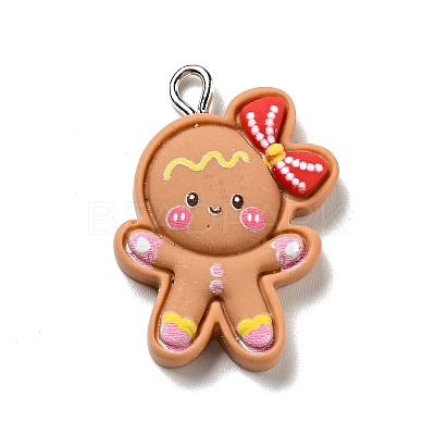 Christmas Opaque Resin Pendants RESI-G043-B09-1
