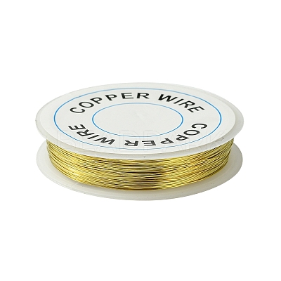 Round Copper Jewelry Wire X-CWIR-CW0.4mm-07-1