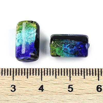 Handmade Silver Foil Glass Beads LAMP-I027-03A-1