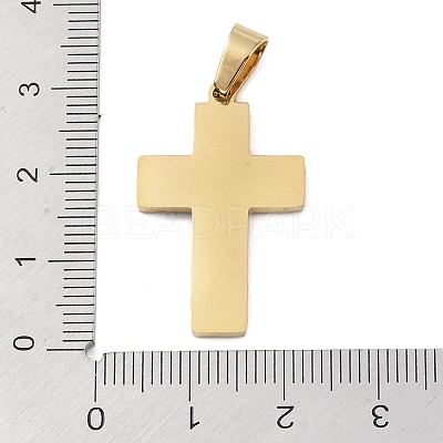 Ion Plating(IP) 304 Stainless Steel Enamel Rhinestone Pendants STAS-Q325-05K-G-1