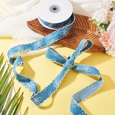 Polyester Denim Ribbons OCOR-TAC0003-18B-1