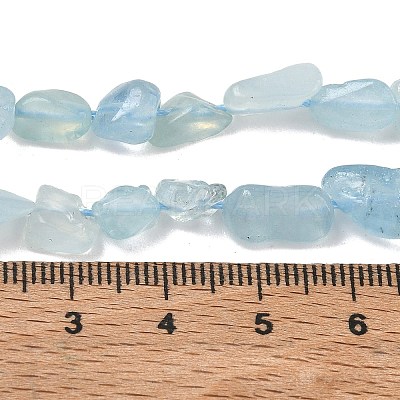 Natural Aquamarine Beads Strands X-G-K203-46-1