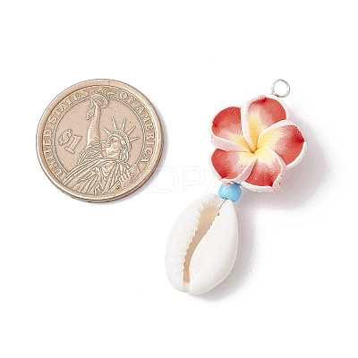Flower Pendants PALLOY-JF03784-1