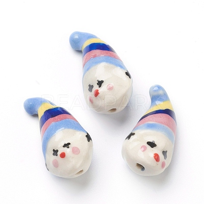Handmade Porcelain Beads X-PORC-G006-17-1
