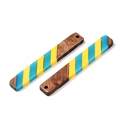 Epoxy Resin & Walnut Wood Pendants RESI-N039-121D-1