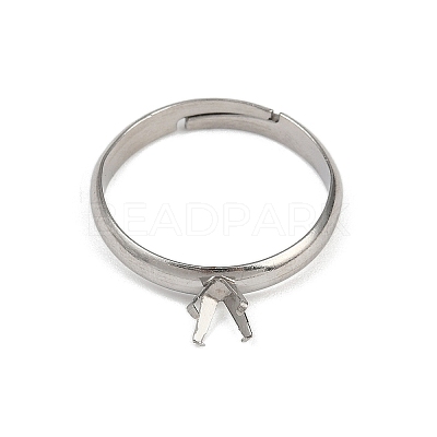 304 Stainless Steel Cuff Ring Components STAS-D372-01P-1