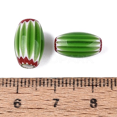 Handmade Millefiori Glass Barrel Beads LS-LA-N002-03F-1