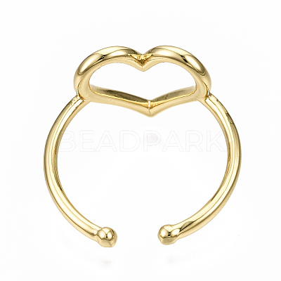 Brass Cuff Rings RJEW-N035-040-NF-1