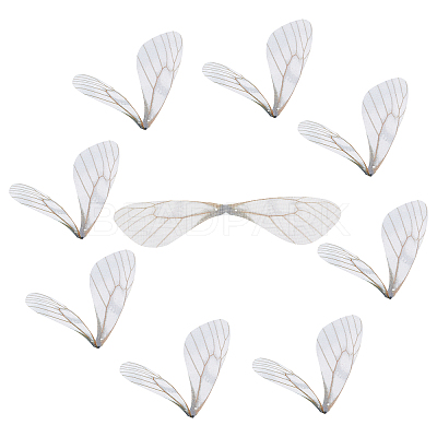 100Pcs Polyester Fabric Wings Crafts Decoration FIND-SC0002-04-1