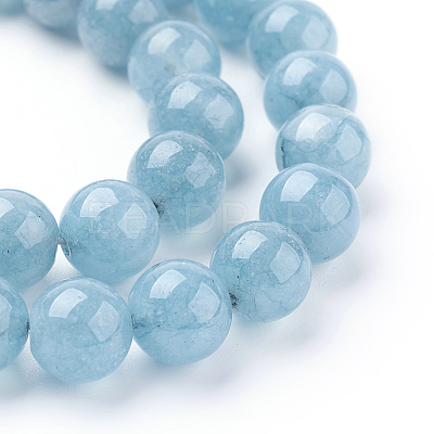 Natural Blue Quartz Beads Strands G-O047-07-6mm-1