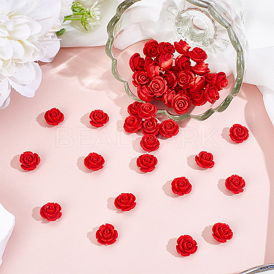 50Pcs Cinnabar Beads CARL-HY0001-04-1