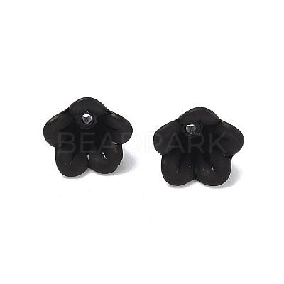 Frosted Flower Acrylic Beads FACR-5332-12A-1