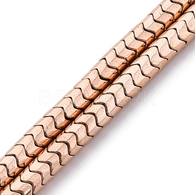 Electroplated Non-magnetic Hematite Beads Strands G-P571-E01-01-1