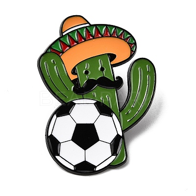 Mexico Football Theme Enamel Pins JEWB-D310-07EB-01-1